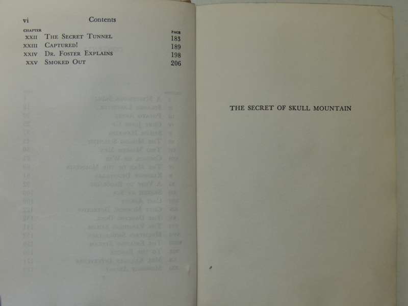 The Secret Of Skull Mountain - Franklin W. Dixon  Circa 1950s