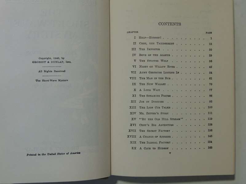 The Short-Wave Mystery - Franklin W. Dixon   Circa 1950s