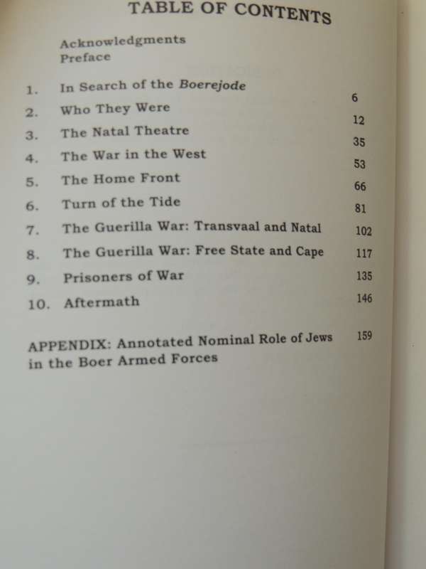 Boerejode: Jews In The Boer Armed Forces 1899-1902 - David Saks   SCARCE