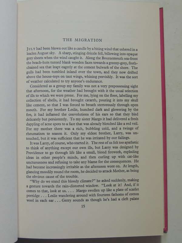 My Family And Other Animals - Gerald Durrell     1st Edition 4th Impression 1957