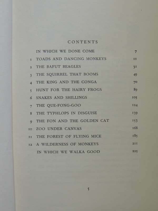 The Batful Beagles- Gerald Durrell, with 40 Illustrations by Ralph Thompson    First Ed. 1954