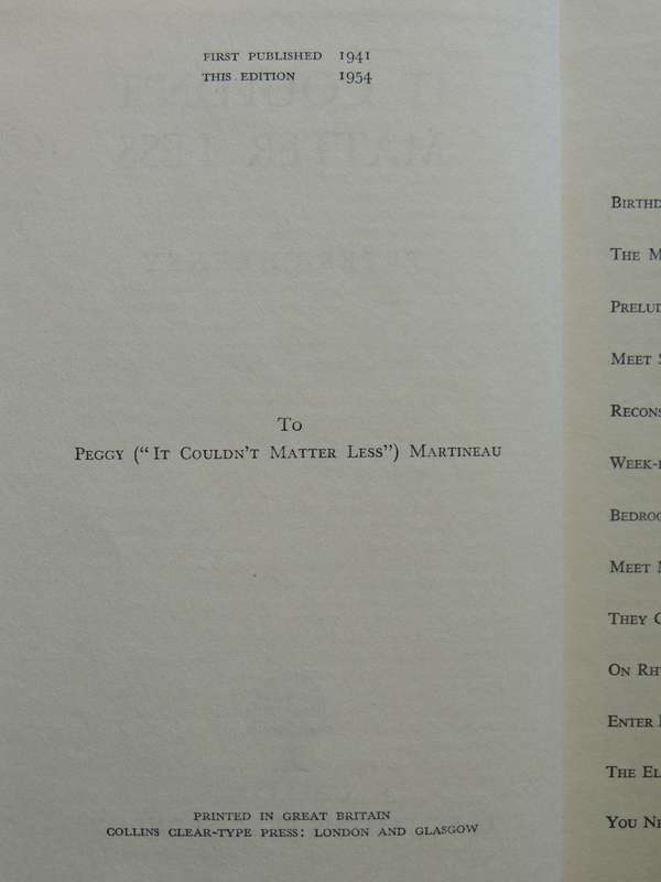 It Couldn't Matter Less- Peter Cheyney