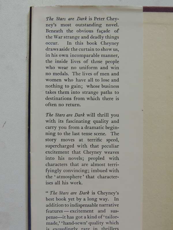 The Stars Are Dark- Peter Cheyney