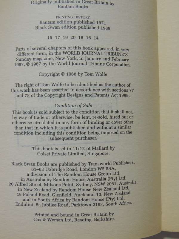 The Electric Kool-Aid Acid Test - Tom Wolfe
