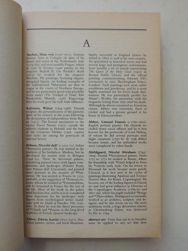 The Concise Oxford Dictionary of Art and Artists- Ed Ian Chilvers