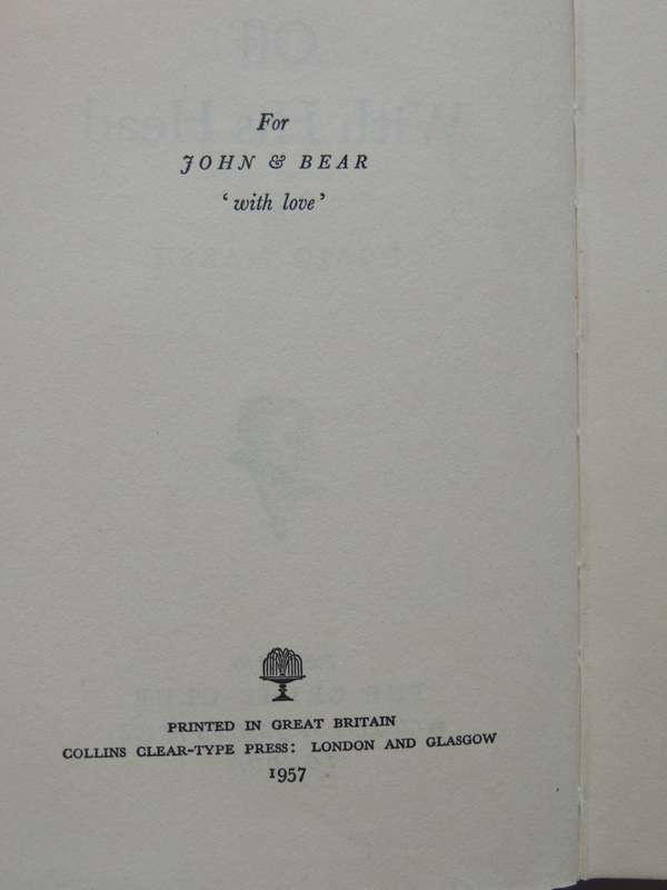 Off With His Head - Ngaio Marsh       First Edition  1957