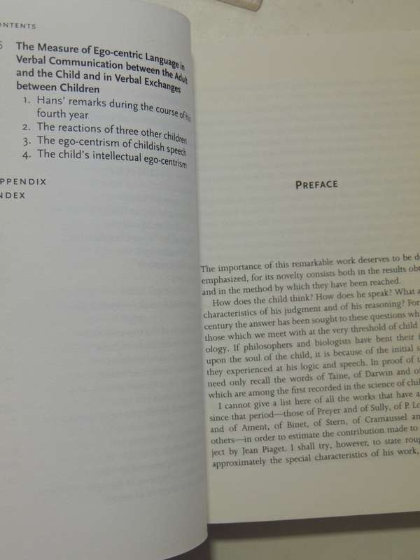 The Language and Thought of the Child - Jean Piaget    3rd Ed.
