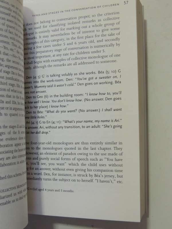 The Language and Thought of the Child - Jean Piaget    3rd Ed.