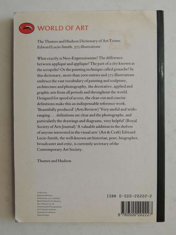 The Dictionary of Art Terms-  Edward Lucie-Smith