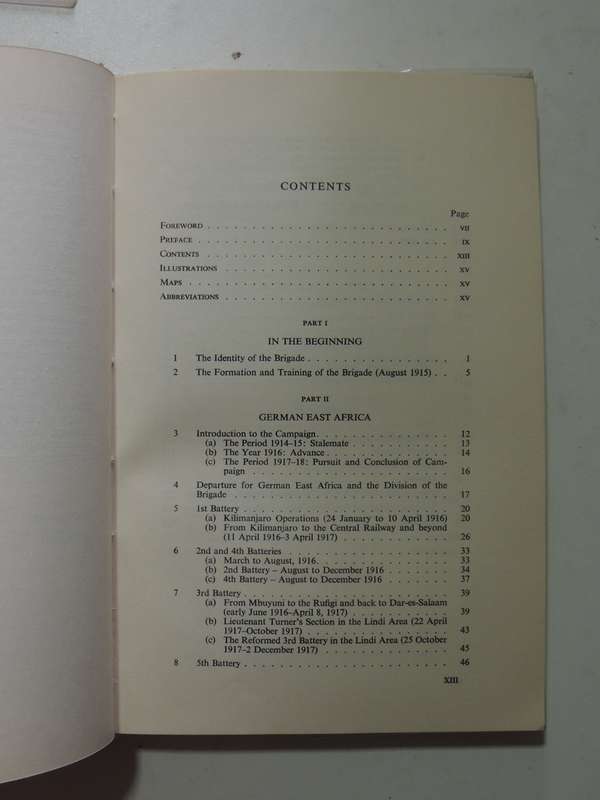 The South African Field Artillery - German East Africa And Palestine 1915-1919 Adler, Lorch & Curson
