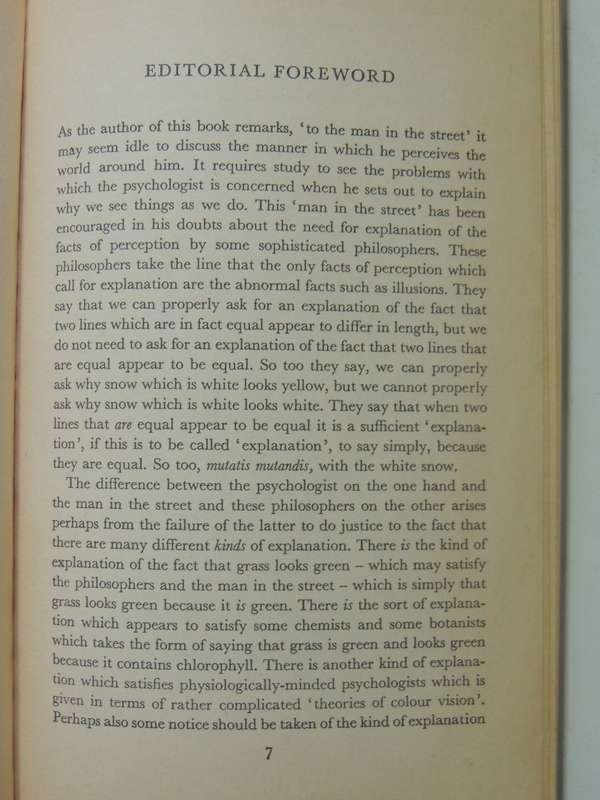 The Psychology Of Perception - M.D. Vernon