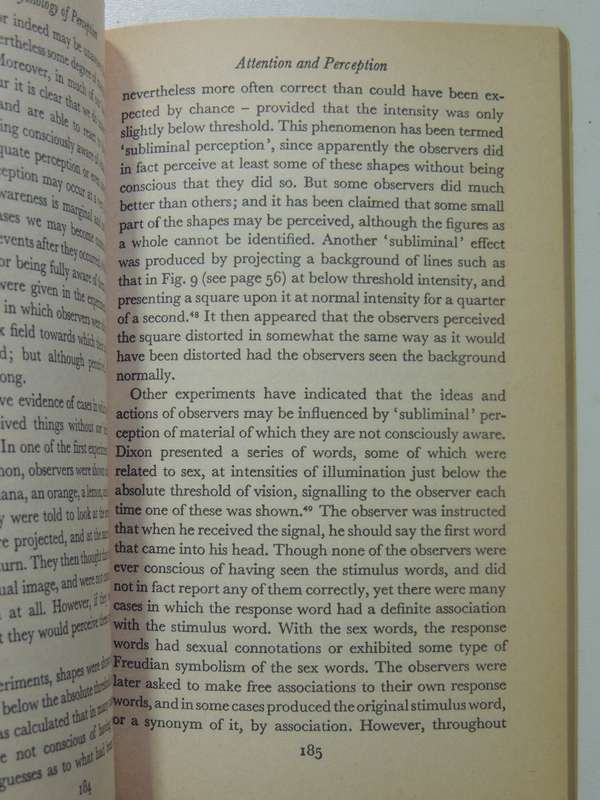 The Psychology Of Perception - M.D. Vernon