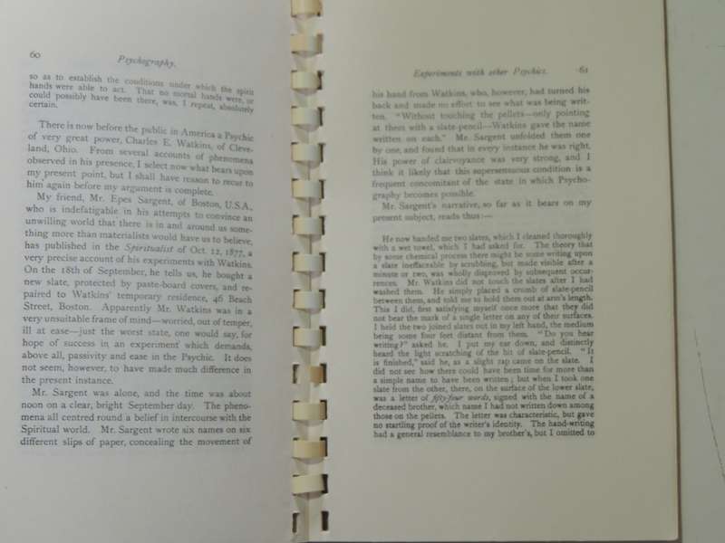 Direct Spirit Writing - Rev. W. Stainton Moses