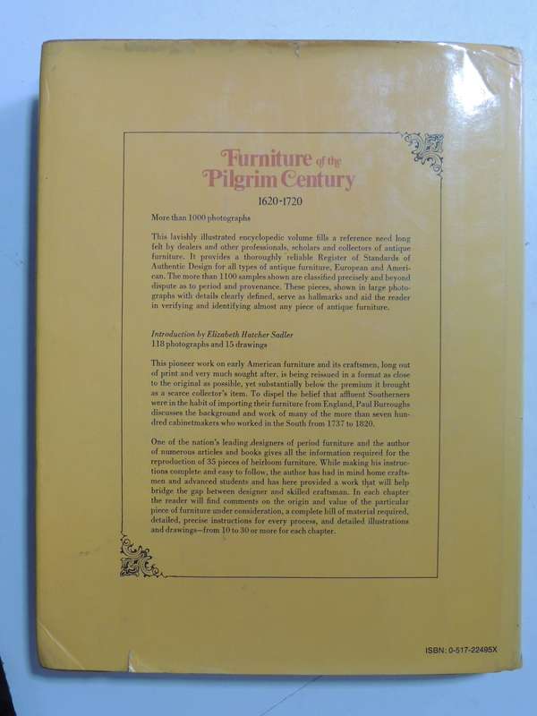 Furniture Of The Pilgrim Century 1620-1720 Including Colonial Utensils & Hardware - Wallace Nutting