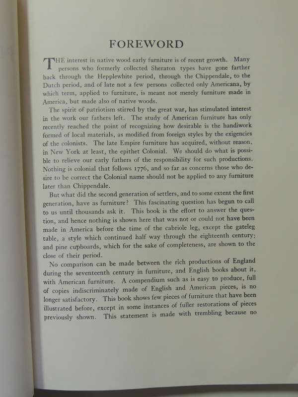 Furniture Of The Pilgrim Century 1620-1720 Including Colonial Utensils & Hardware - Wallace Nutting