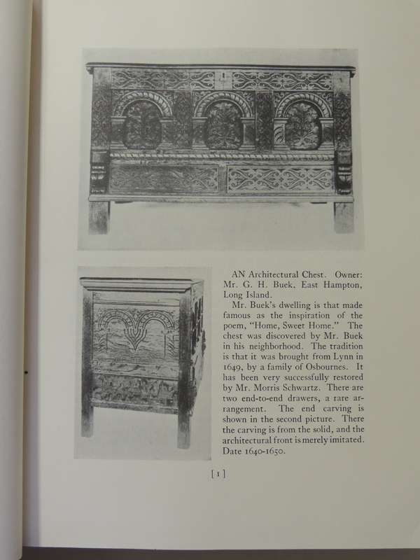 Furniture Of The Pilgrim Century 1620-1720 Including Colonial Utensils & Hardware - Wallace Nutting