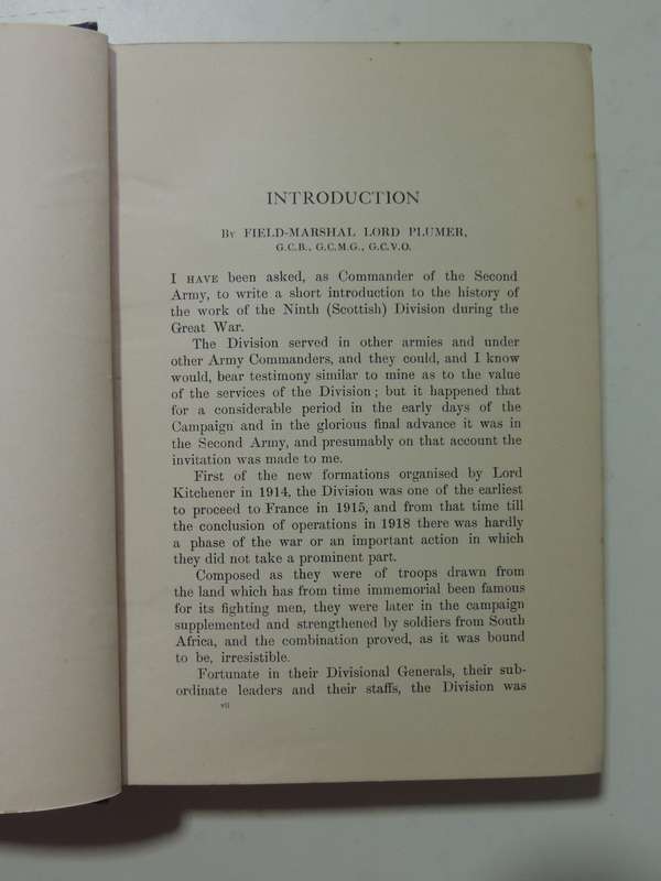 The History Of The 9th (Scottish) Division 1914-1919 - John Ewing M.C.