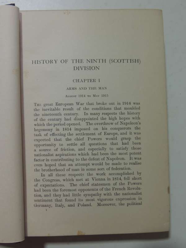 The History Of The 9th (Scottish) Division 1914-1919 - John Ewing M.C.