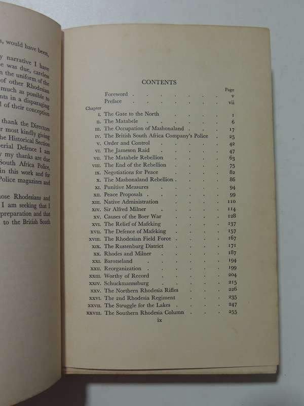 Frontier Patrols: A History Of The British South Police And Other Rhodesian Forces - Col Harding