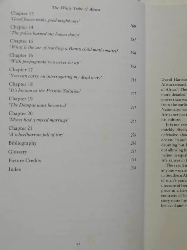The White Tribe Of Africa: South Africa In Perspective  - David Harrison   1st Edition  Unexpurgated
