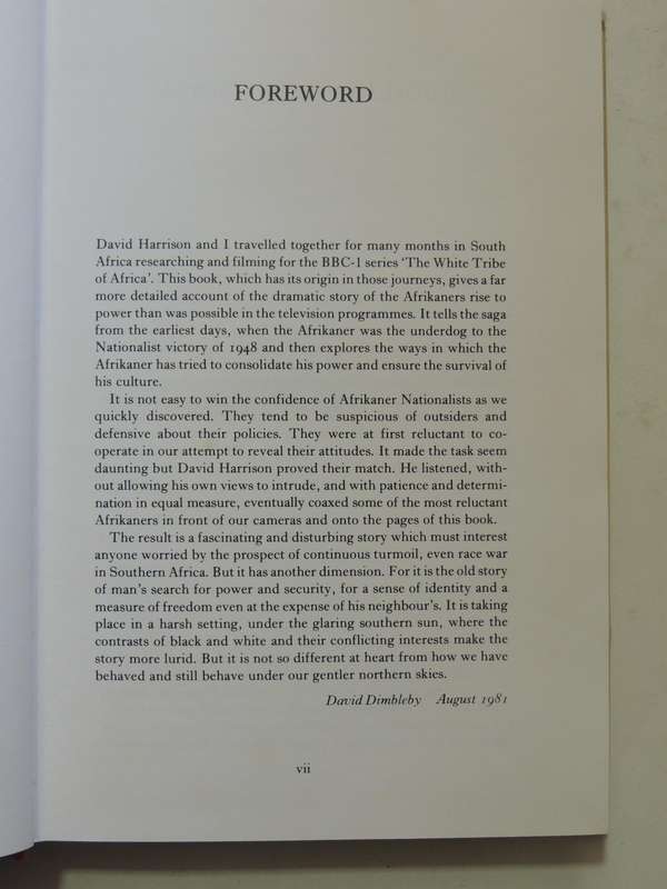 The White Tribe Of Africa: South Africa In Perspective  - David Harrison   1st Edition  Unexpurgated