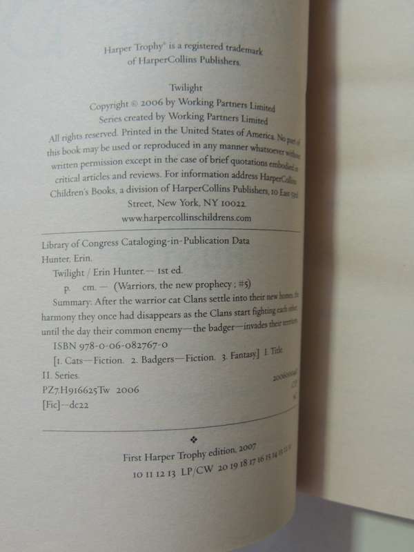 Warriors: The New Prophecy #5 Twilight - Erin Hunter