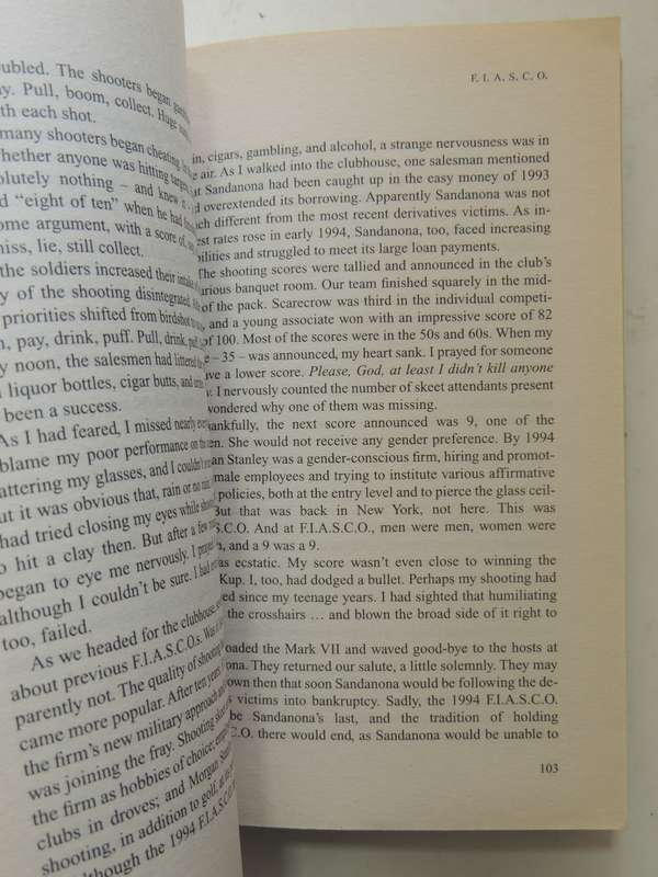 F.I.A.S.C.O.: Blood In The Water On Wall Street - Frank Partnoy