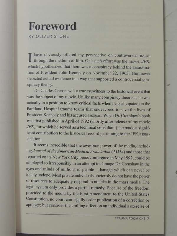 Trauma Room One: The JFK Medical Coverup Exposed- Charles A. Crenshaw M.D.