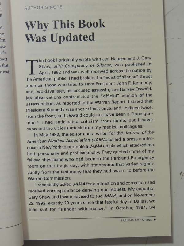 Trauma Room One: The JFK Medical Coverup Exposed- Charles A. Crenshaw M.D.