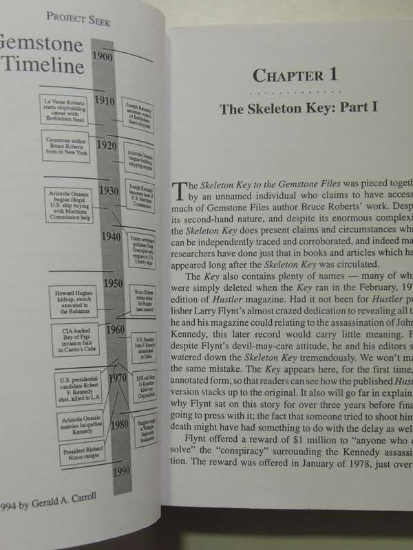 Project Seek: Onassis,Kennedy And Gemstone Thesis - Gerald A Carroll