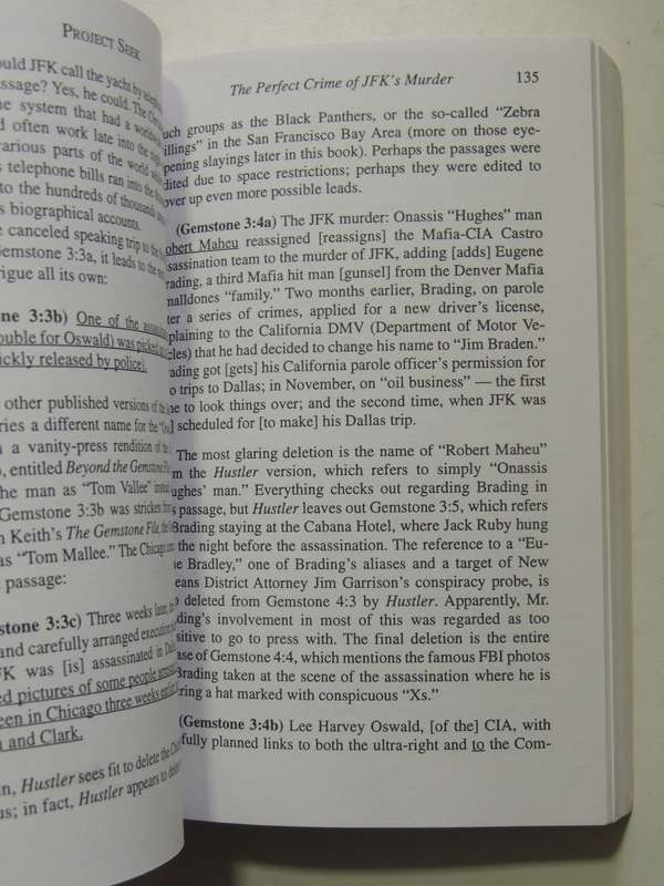 Project Seek: Onassis,Kennedy And Gemstone Thesis - Gerald A Carroll