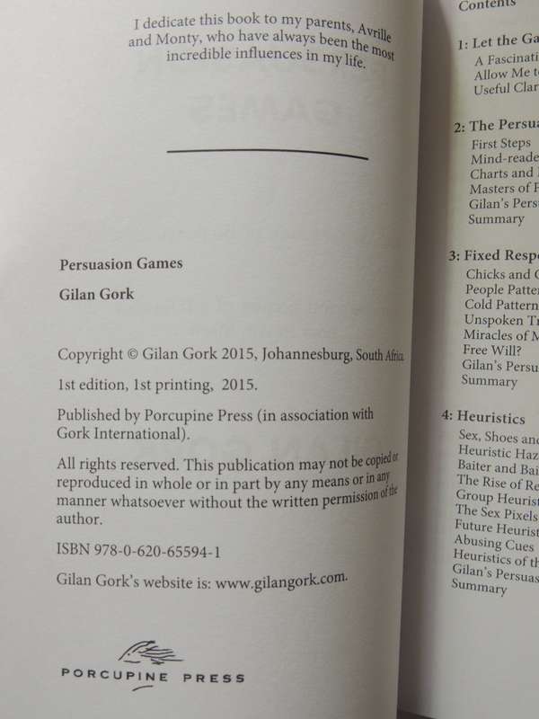 Persuasion Games: Will You Persuade Or Be Persuaded? - Gilan Gork