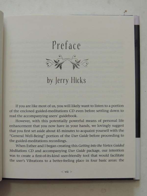 Getting into the Vortex, Guided Meditations CD & User Guide - Esther & Jerry Hicks Please note NO CD