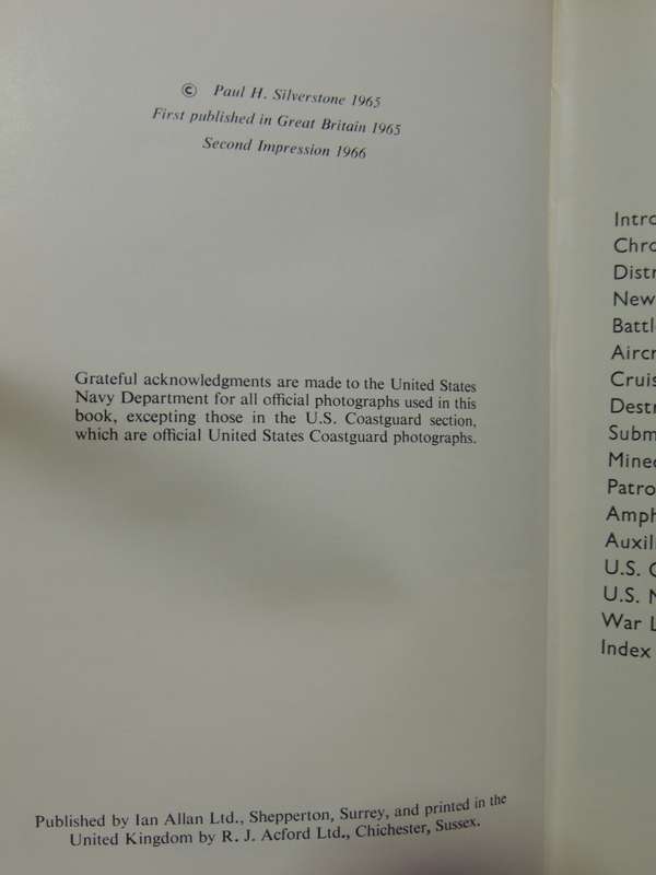 U. S. Warships of World War II - Paul H Silverstone     1966