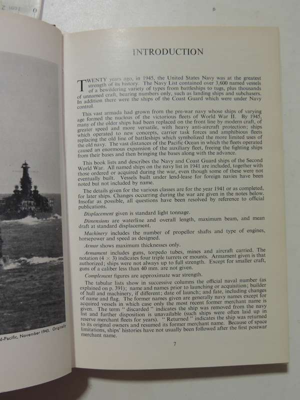 U. S. Warships of World War II - Paul H Silverstone     1966