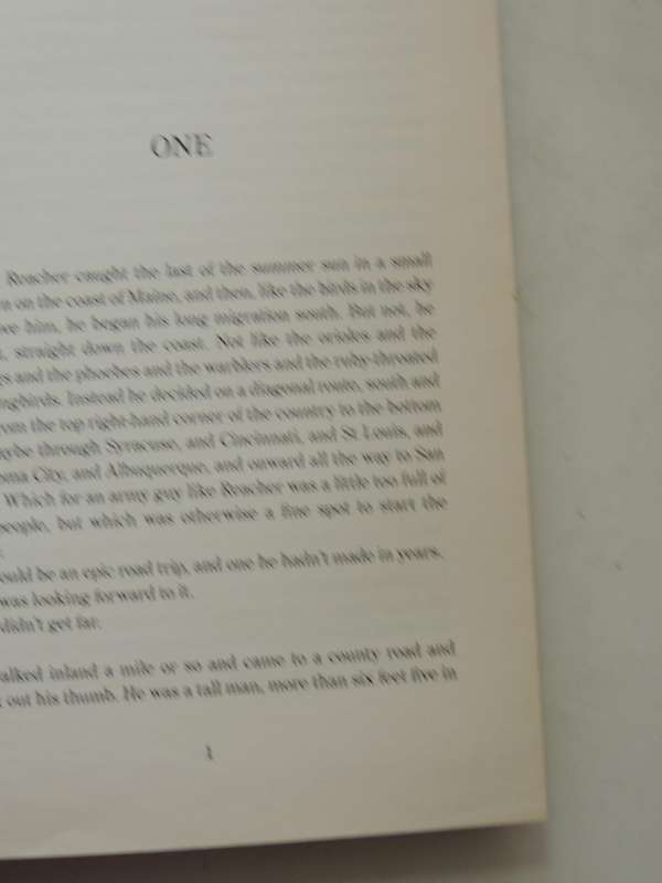 Past Tense  - Lee Child - First Edition, Signed