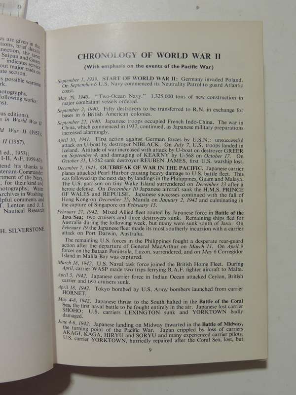 U. S. Warships of World War II - Paul H Silverstone     1966
