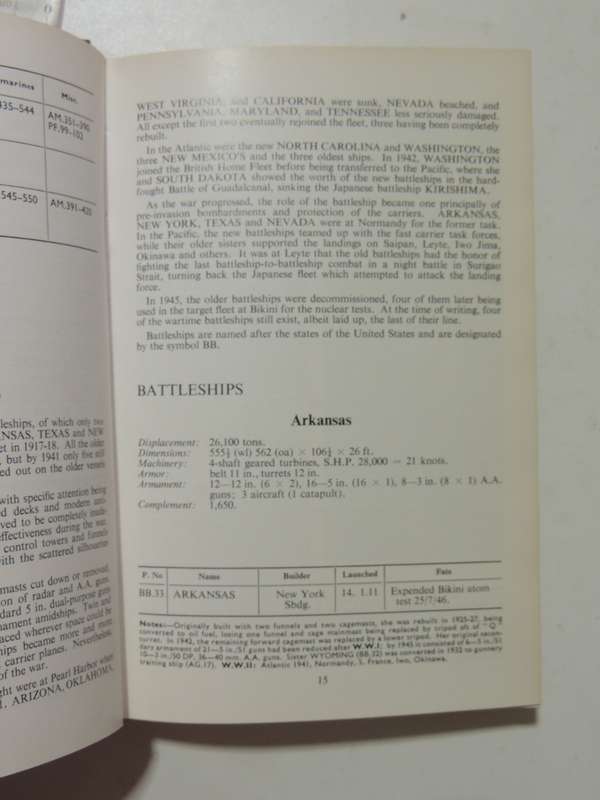 U. S. Warships of World War II - Paul H Silverstone     1966