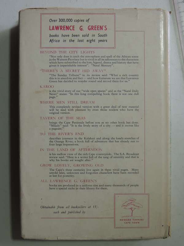 South African Beachcomber - Lawrence G. Green  1958 1st edition