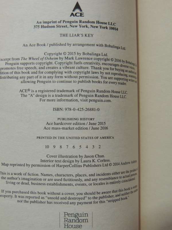 The Liar's Key: The Red Queen's War Book 2 - Mark Lawrence