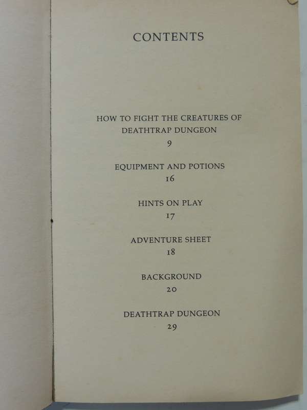 Deathtrap Dungeon: Fighting Fantasy Vol 3 - Ian Livingstone   AS IS