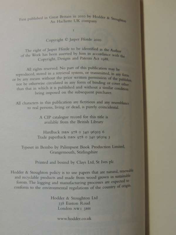 Shades Of Grey- Jasper Fforde