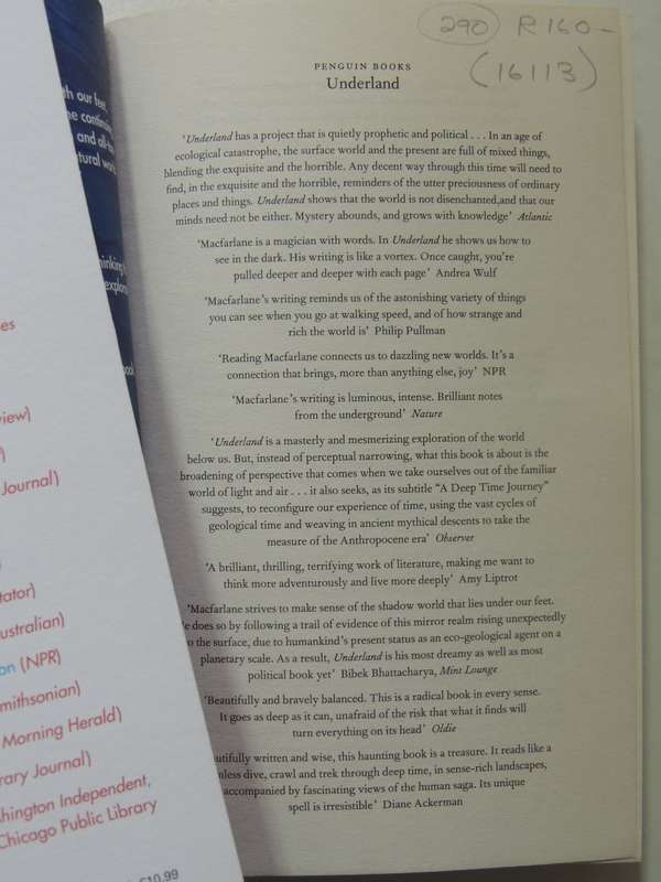 Underland - Robert Macfarlane