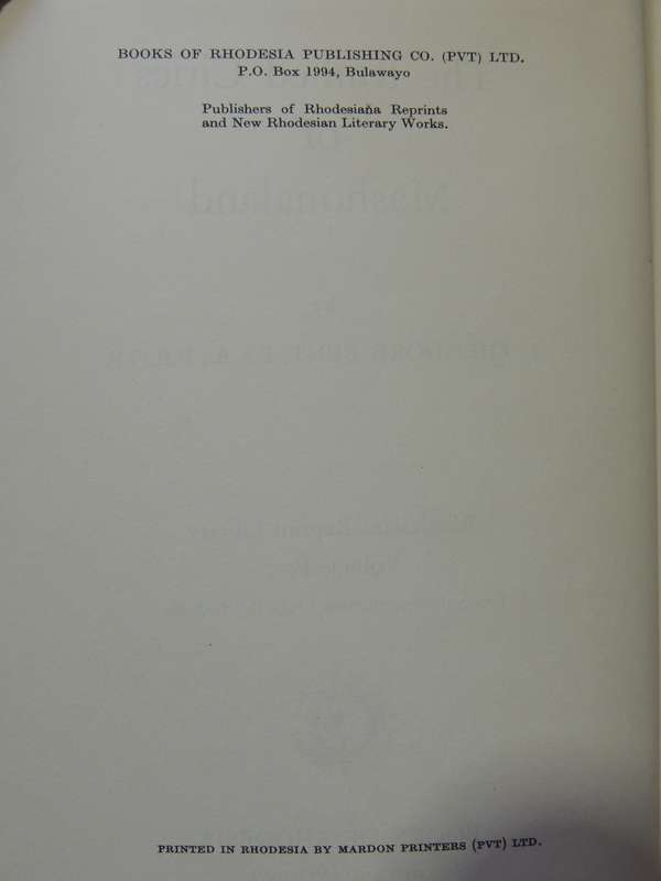The Ruined Cities Of Mashonaland - Rhodesiana Reprint Library Gold Edition Vol. 5 - J. Theodore Bent