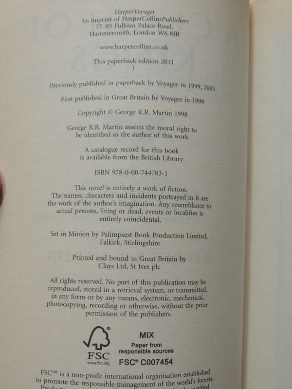 A Clash of Kings Book 2 of A Song of Ice and Fire - George RR Martin