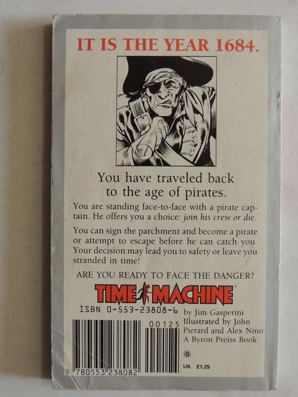 Time Machine 4: Sail With Pirates- Jim Gasperini      Game Book