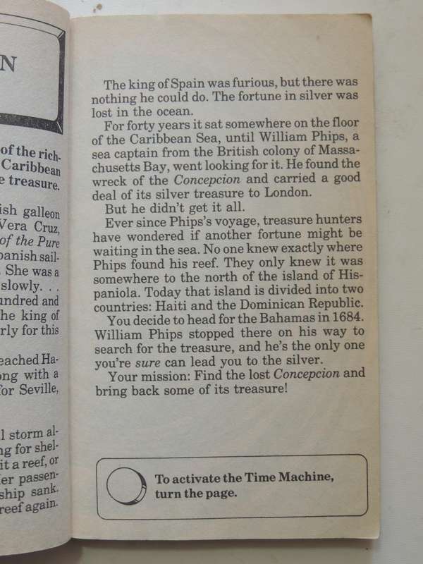 Time Machine 4: Sail With Pirates- Jim Gasperini      Game Book