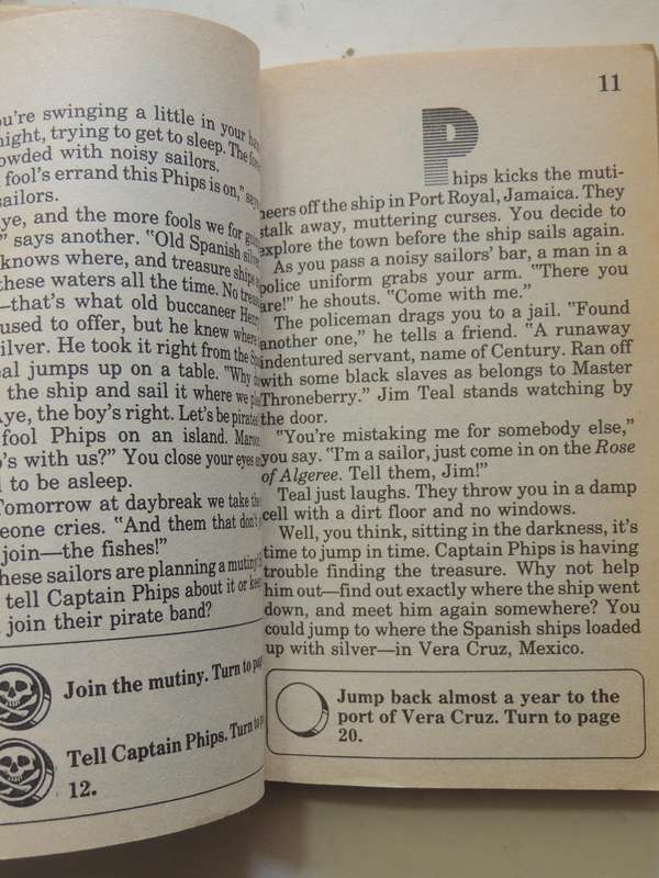 Time Machine 4: Sail With Pirates- Jim Gasperini      Game Book