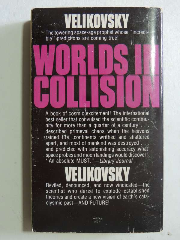 Worlds In Collision- Immanuel Velikovsky