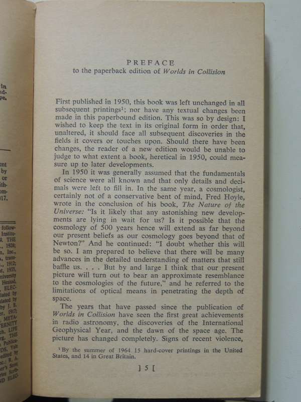 Worlds In Collision- Immanuel Velikovsky